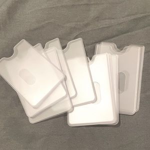 Brand New 10 Pack Credit Card Sleeves Transparent